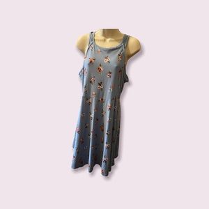 Derek Heart Women’s sleeveless blue floral dress.